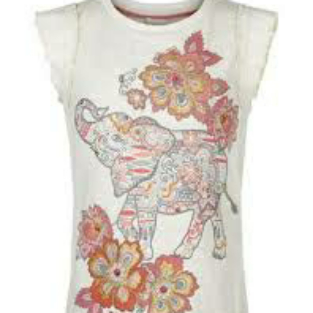 ❤ 3/$20 sale Monsoon Girls Shirt with an Elephant